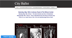 Desktop Screenshot of cityballetofwilmington.org