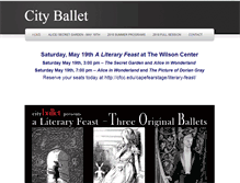 Tablet Screenshot of cityballetofwilmington.org
